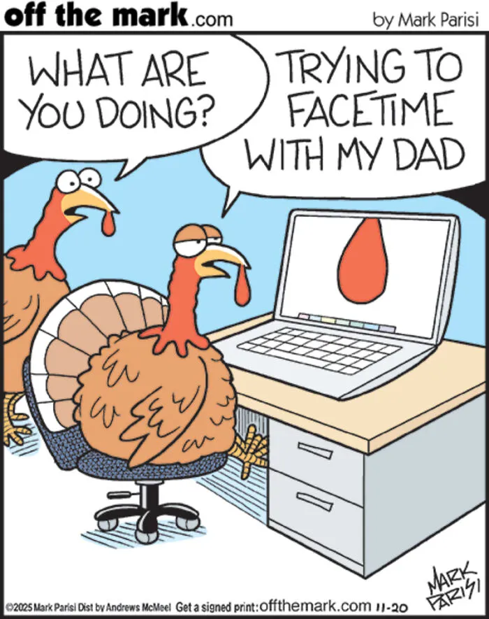 Mark Parisi Is Back With 43 New "Off The Mark" Cartoons Full Of Everyday Humor