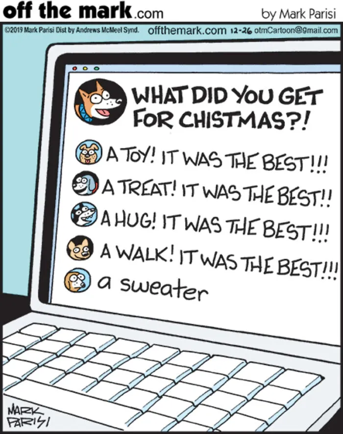 Mark Parisi Is Back With 43 New "Off The Mark" Cartoons Full Of Everyday Humor