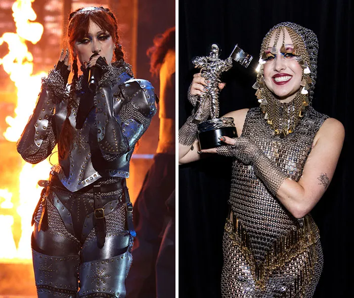 The 2024 VMAs “Joan Of Arc” Chainmail Gown 
