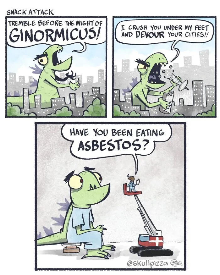 “Skull Pizza” Comics That Turn Nightmares Into One Liners (28 New Pics)