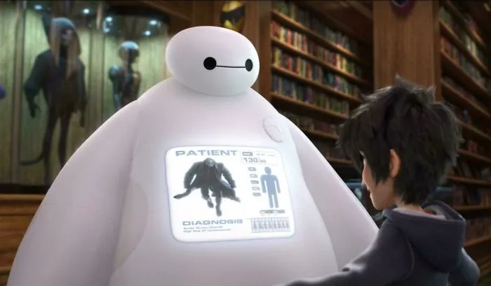 In Big Hero 6 (2014), Baymax Scans The Man In The Kabuki Mask And Reveals His Blood Type To Hiro And His Friends. This Is A Hipaa Violation, With Fines Up To $250,000 And 10 Years In Prison