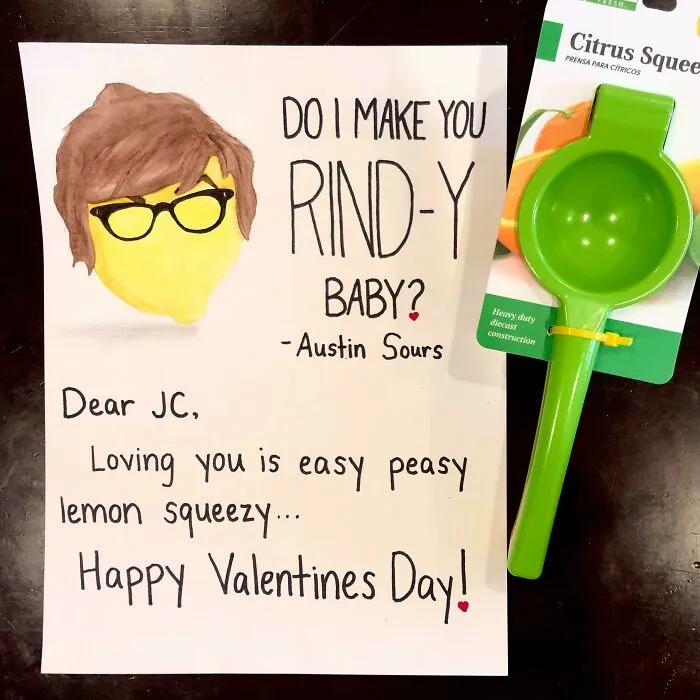 My So And I Agreed To A Gift-Less Valentines Day, But We Needed A Lemon Juicer