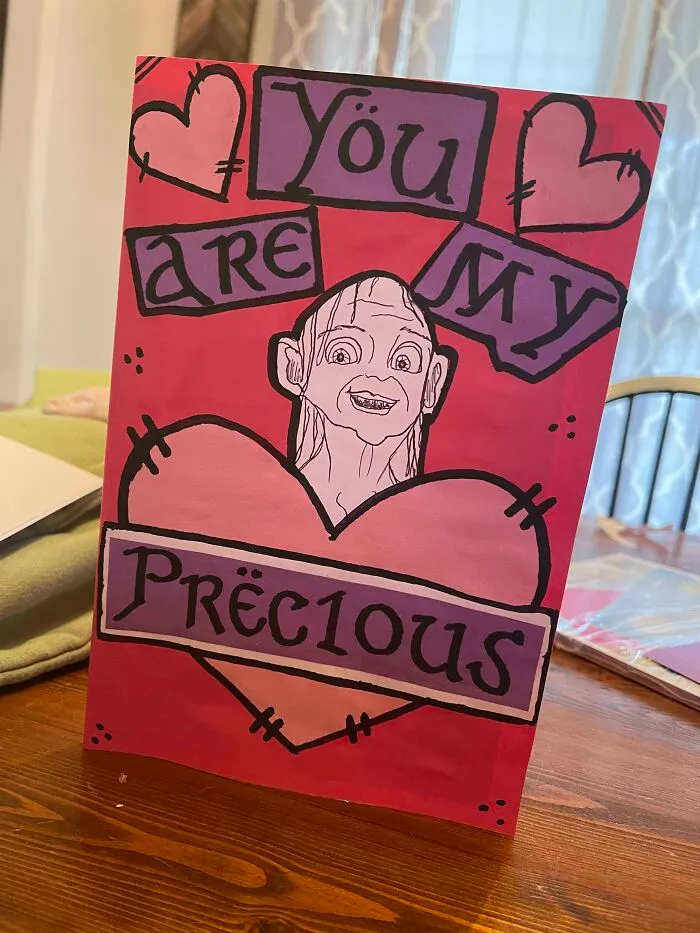 I Made My Boyfriend A Valentine’s Day Card