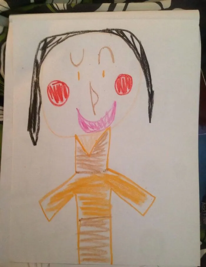 This Is It. The Pinnacle Of My Existence. A Kid Drew Me And Gave It To Me And Probably The Sweetest Thing Forever