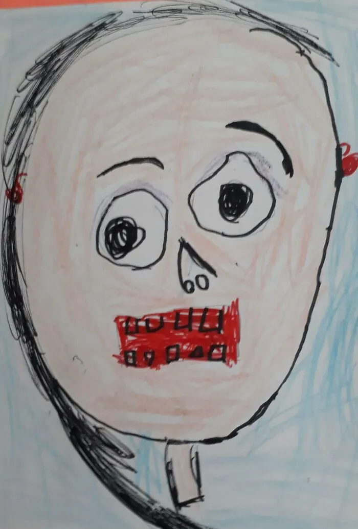 When I Was In Kindergarten They Told Us To Draw Our Mom. Needless To Say, She Was The Happiest Person On Earth The Second She Saw It