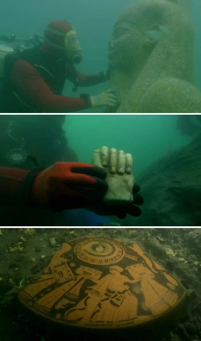 Franck Goddio's Research In The Sunken City Of Thonis-Heracleion