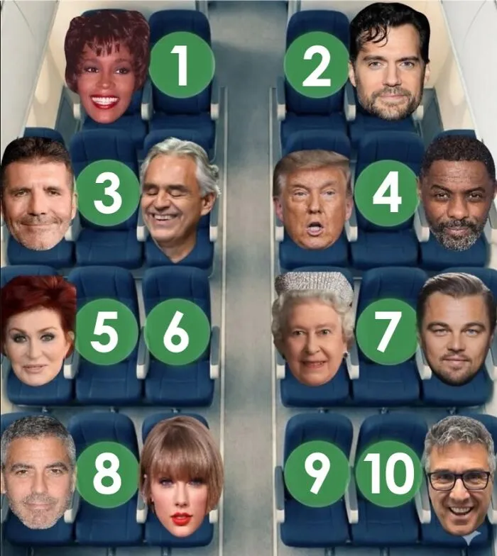You want the most interesting conversation. It’s a 9-hour flight.