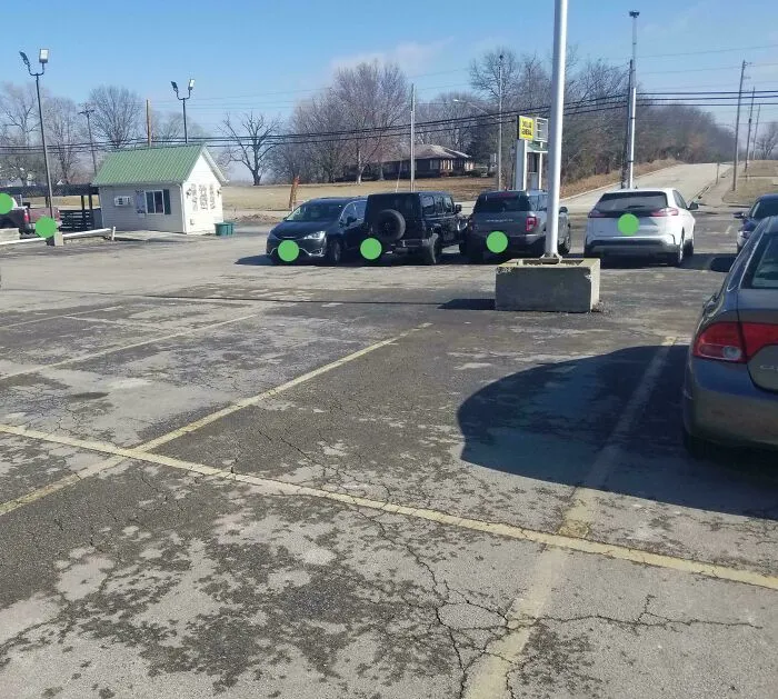 Step 1: Pull Forward And Park In This Spot. Step 2: Car Pulls In Behind You. You Are Now Stuck