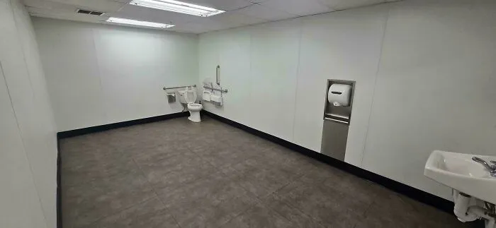 The Amount Of Floor Space In This Single Toilet Bathroom Is The CVS Receipt Of Bathroom Floor Spaces
