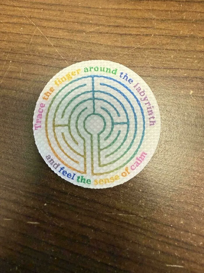 “Calming” Sensory Sticker That Has An Unsolvable Maze