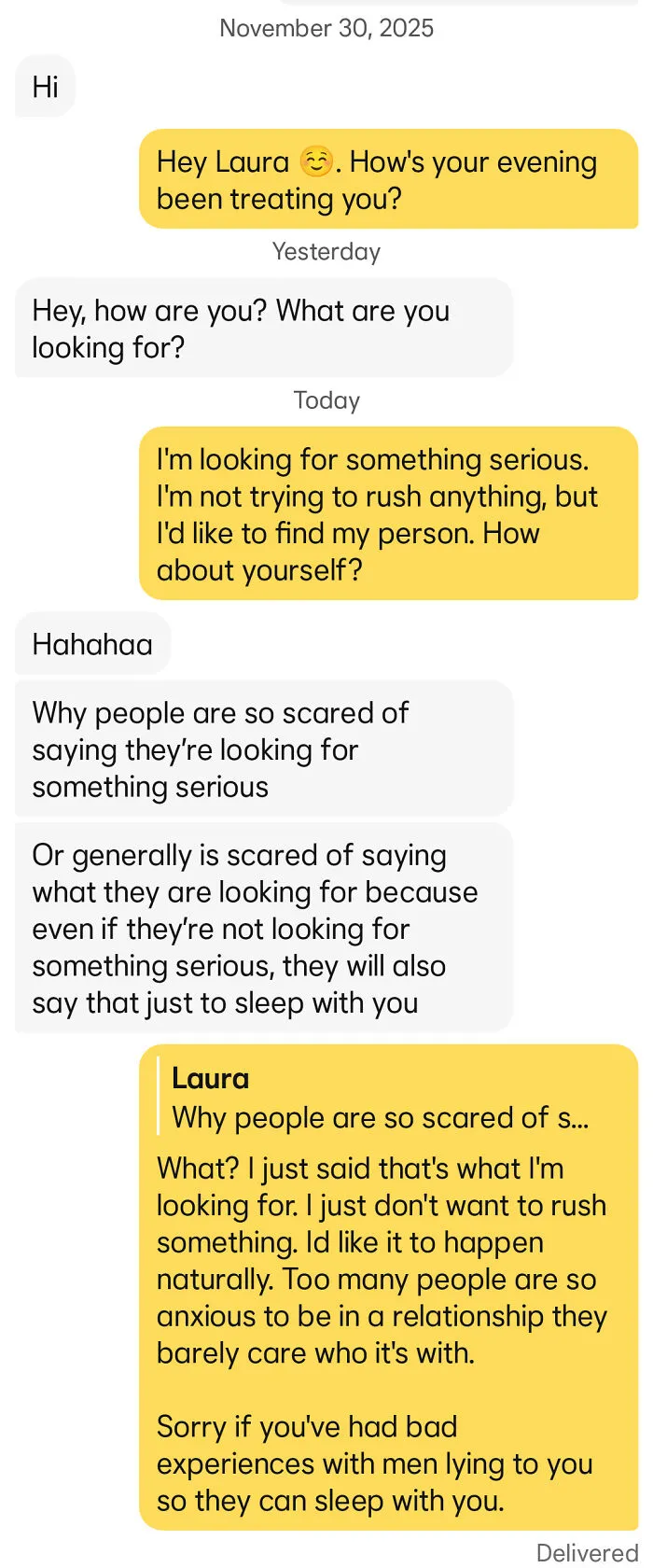 Why Even Ask What I'm Looking For If You Assume I'm Immediately Lying?