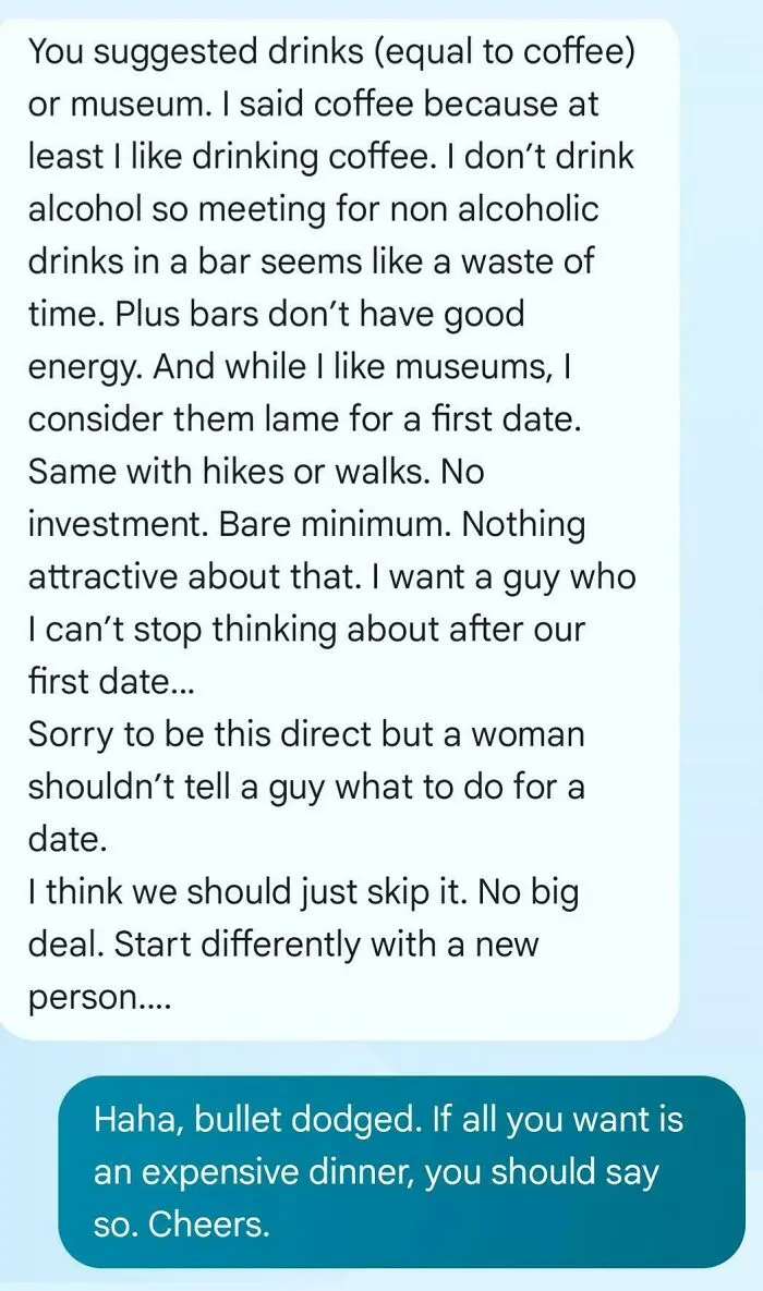 Suggested A Date, Got A Lecture
