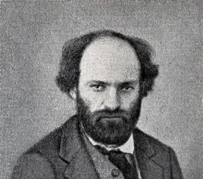 Black and white portrait of Paul Cézanne, a pioneer of abstract art focusing on color, form, and emotion.