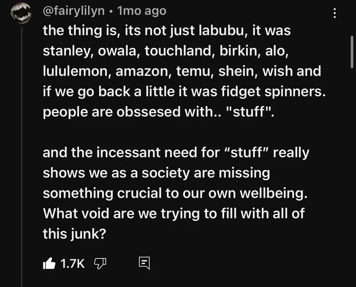 Labubu Consumption Leads Us To Ask Question Of Human Fulfillment