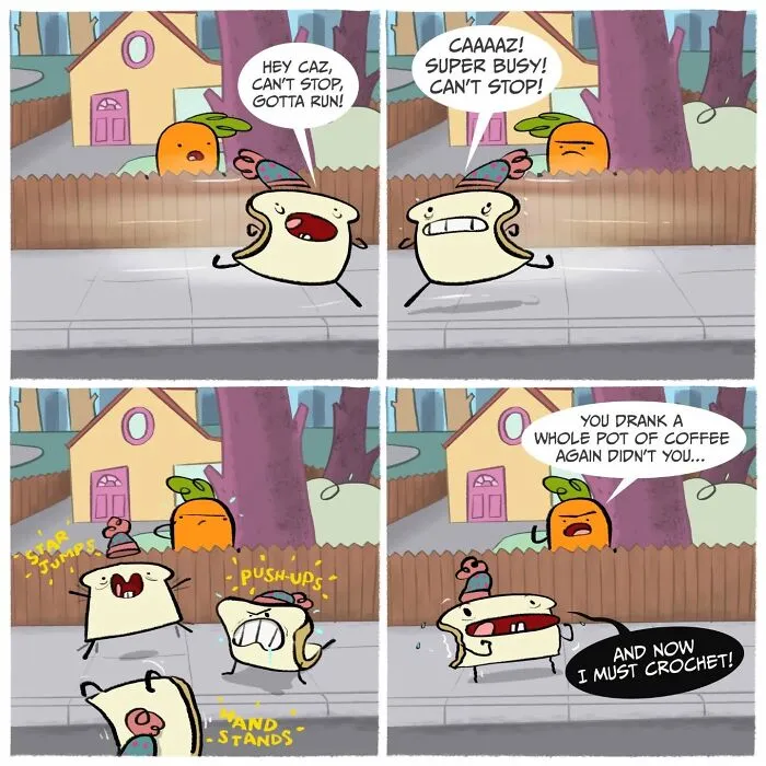 This Artist’s “Carrot And Toast” Comics Turn Random Moments Into Comedy Gold (48 Pics)