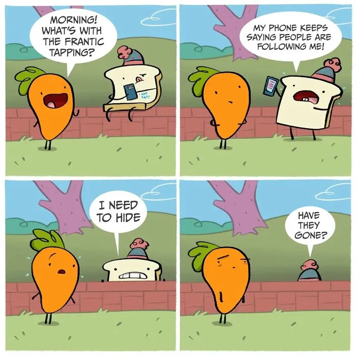This Artist’s “Carrot And Toast” Comics Turn Random Moments Into Comedy Gold (48 Pics)
