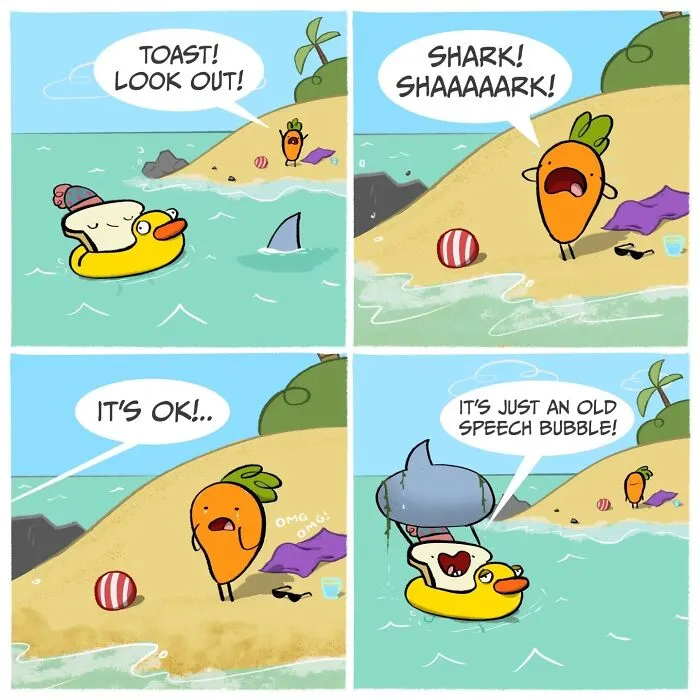 This Artist’s “Carrot And Toast” Comics Turn Random Moments Into Comedy Gold (48 Pics)
