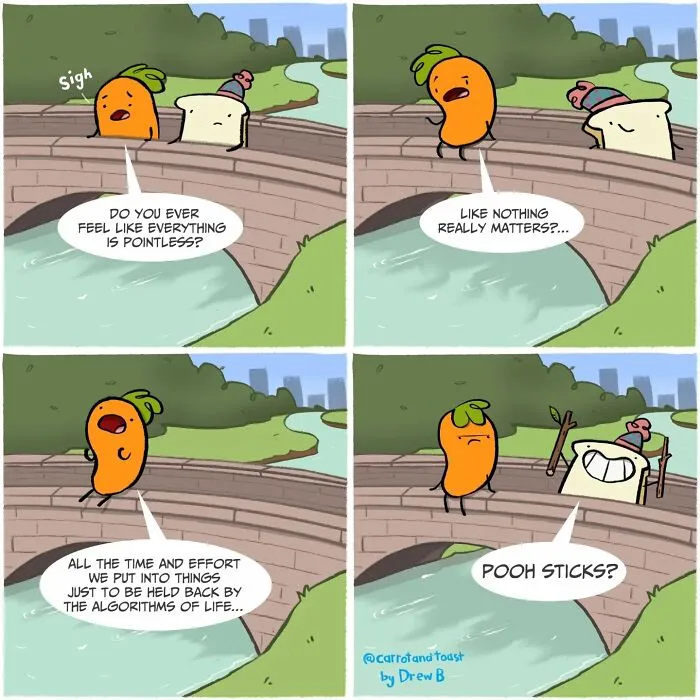 This Artist’s “Carrot And Toast” Comics Turn Random Moments Into Comedy Gold (48 Pics)