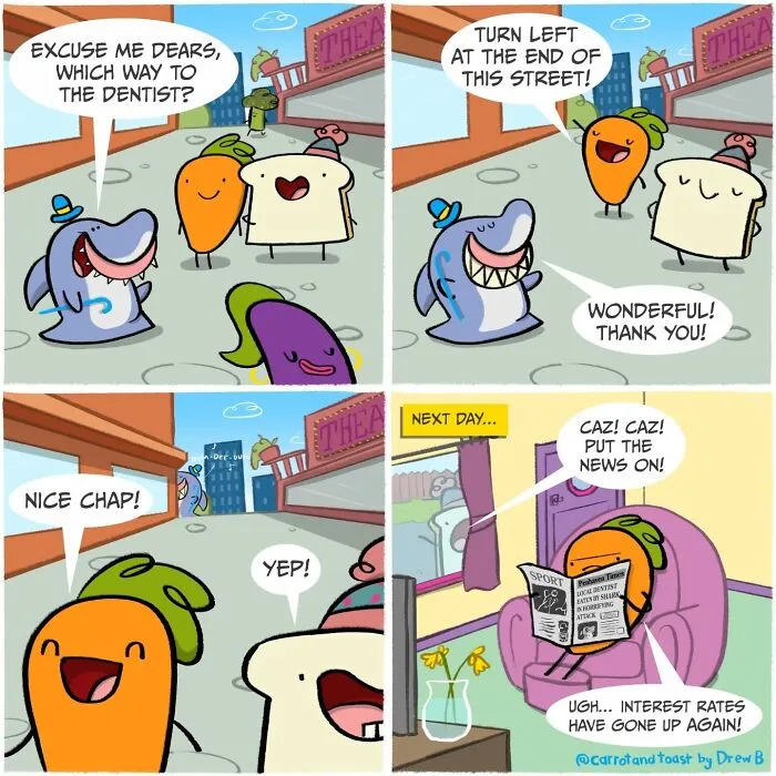 This Artist’s “Carrot And Toast” Comics Turn Random Moments Into Comedy Gold (48 Pics)