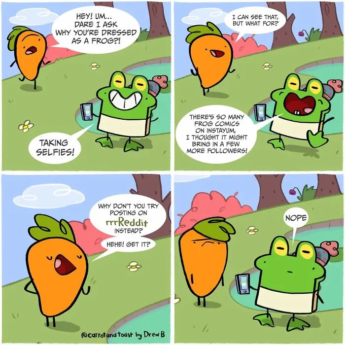 This Artist’s “Carrot And Toast” Comics Turn Random Moments Into Comedy Gold (48 Pics)