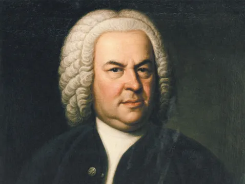 Portrait of composer Johann Sebastian Bach, renowned as a child prodigy who performed for European royalty by age five.