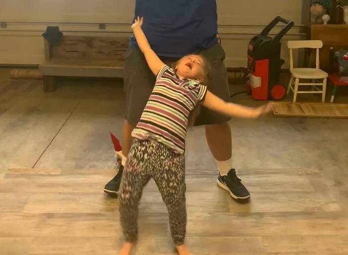 My Daughter Stepping On A LEGO