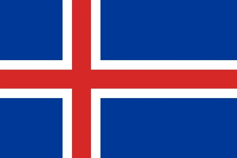 Flag with a red cross outlined in white on a blue background, often confused with the Norway flag in geography quizzes.