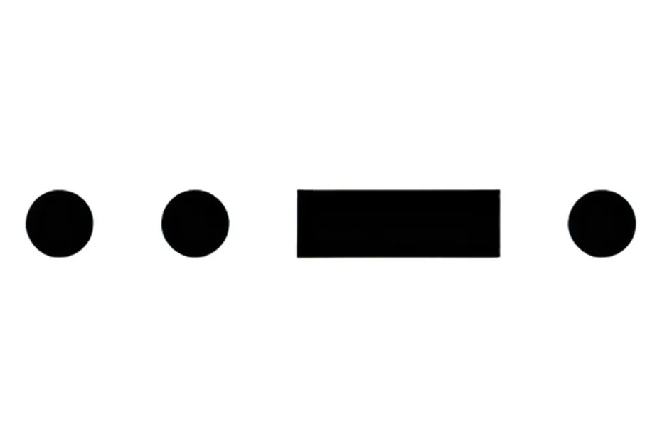 Morse code with two dots and one dash representing a letter for picking the correct Morse code option.