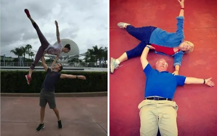 Un amigo fue a Disney World y publicó esta foto. Sus padres respondieron.