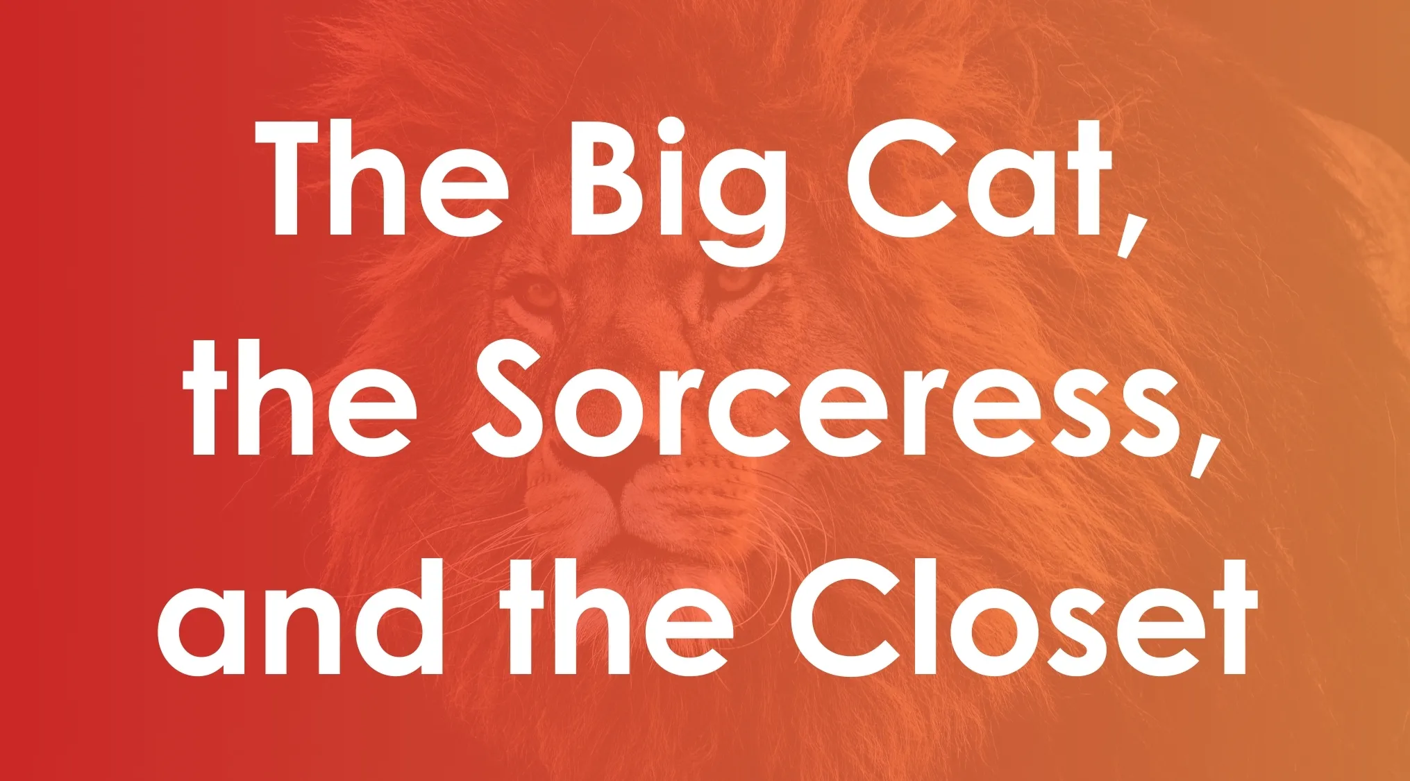 The Big Cat text overlay on a lion image representing book title synonyms.