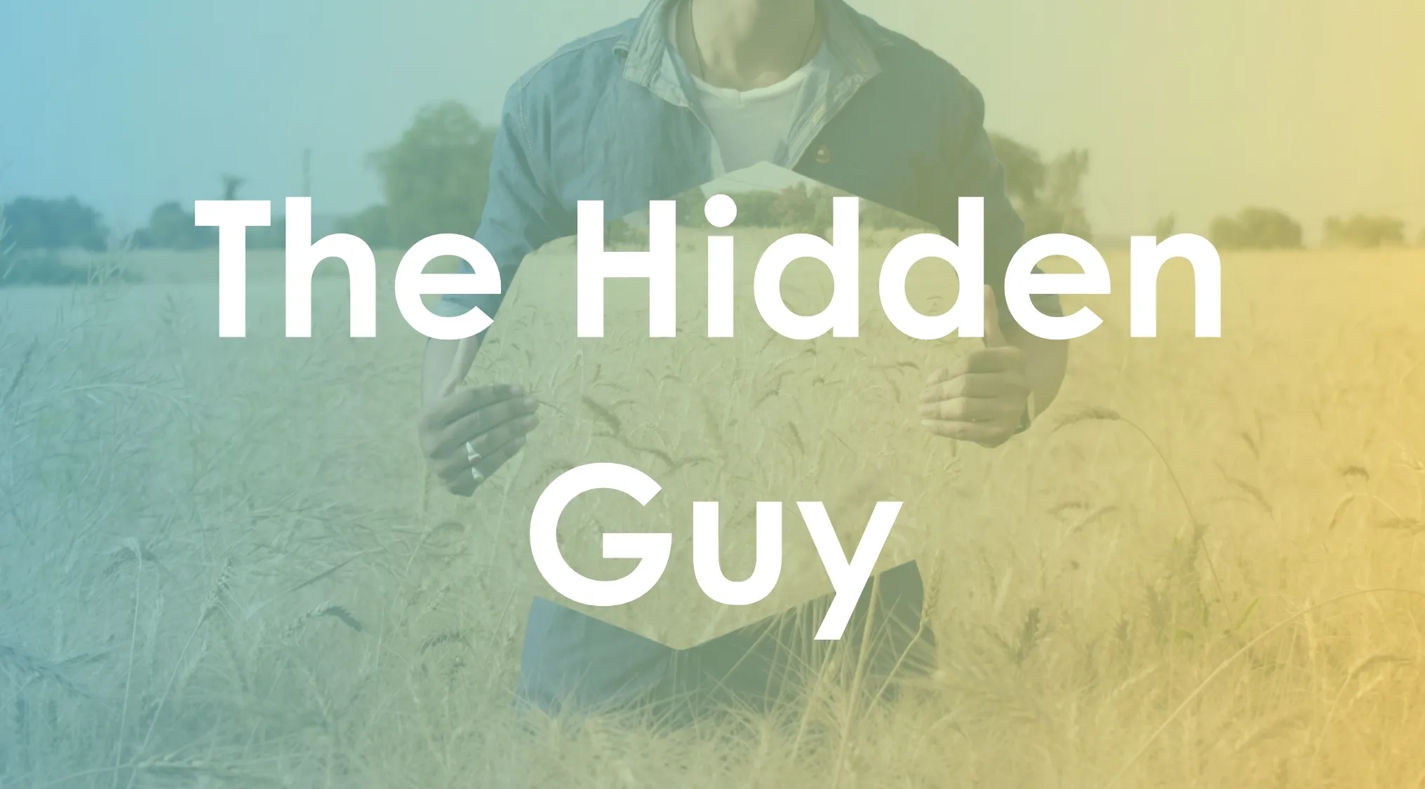 Person holding a hexagonal mirror in a field with text about book title synonyms and hidden meanings.