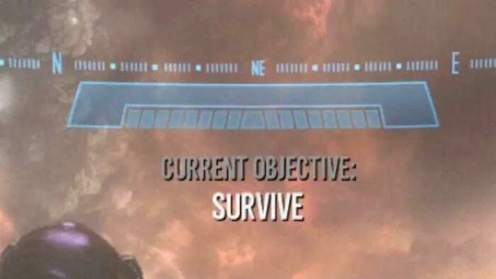 A screenshot from a video game showing Current Objective: Survive, humorously relating to the challenges of being a great dad.