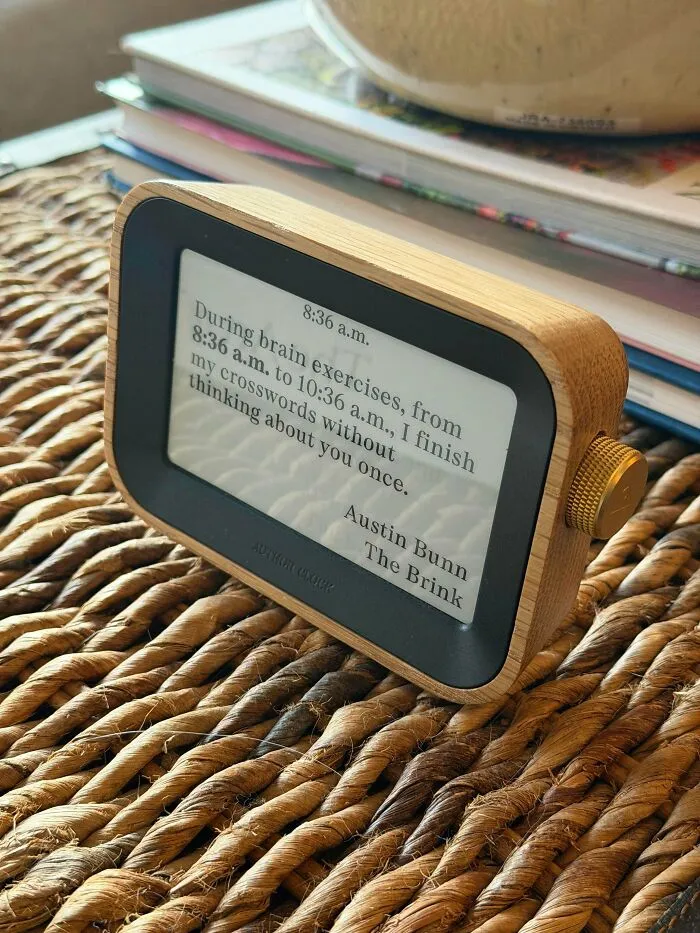 Just Found This Clock For 2 Dollars That Reads Time Using Quotes From Books!