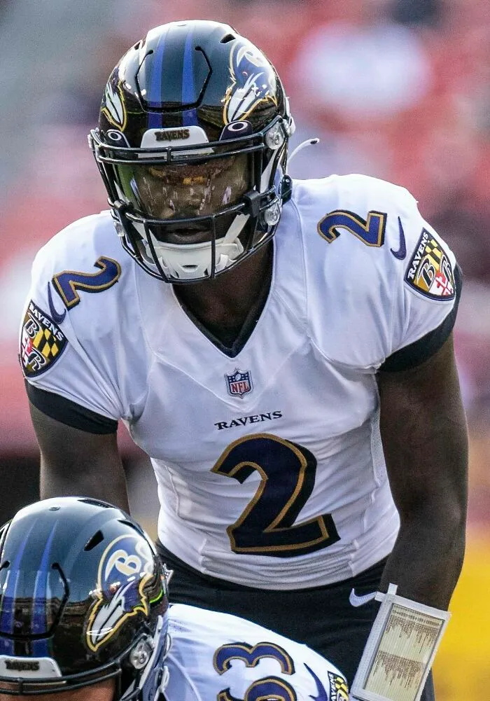 American Football Player Tyler Huntley, 28