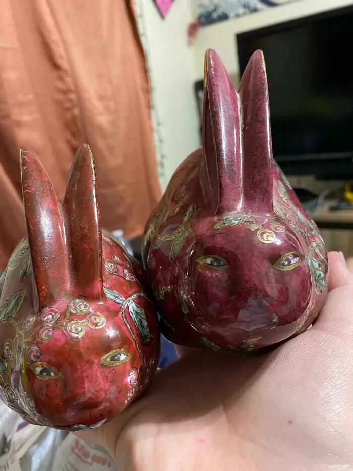 These Bunnies From A Thrift Store