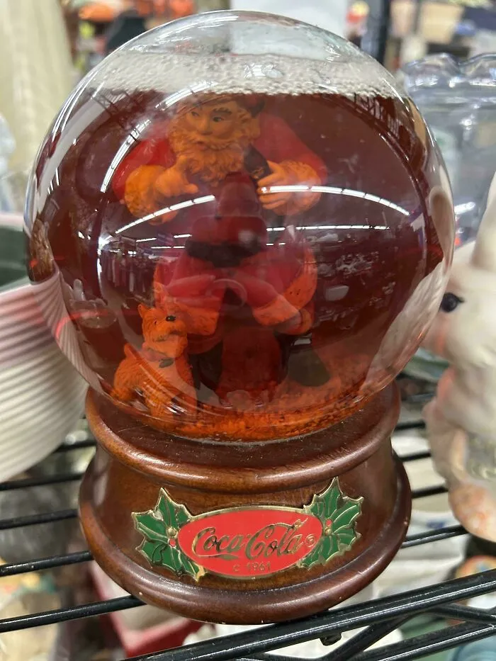 Hell Nah They Put Santa In The Renal Failure Urine Snow Globe