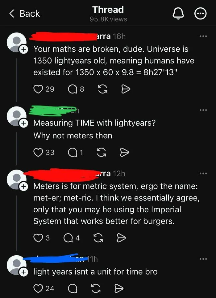Dude Thinks Light Years Is A Measure Of Time