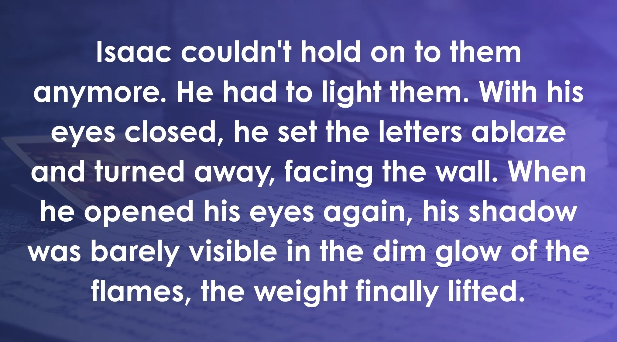 Excerpt about setting letters ablaze illustrating the meaning of light for ACT exam vocabulary practice.