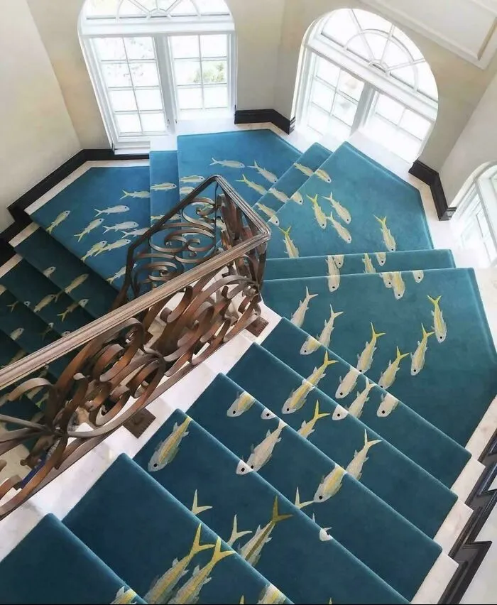 No sé si pintar las paredes para que hagan juego con los peces