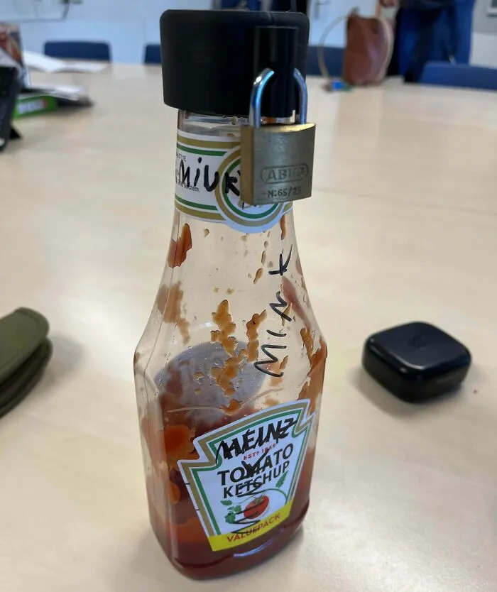 Got Sick And Tired Of Coworkers Stealing My Ketchup