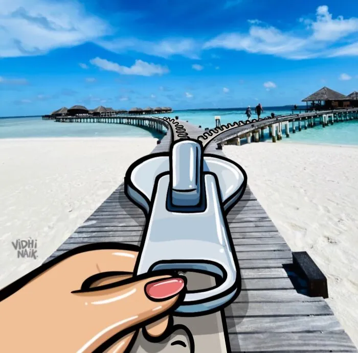This Artist’s Simple Lines Make Real Objects Look Like They’re Doing Something (47 New Pics)