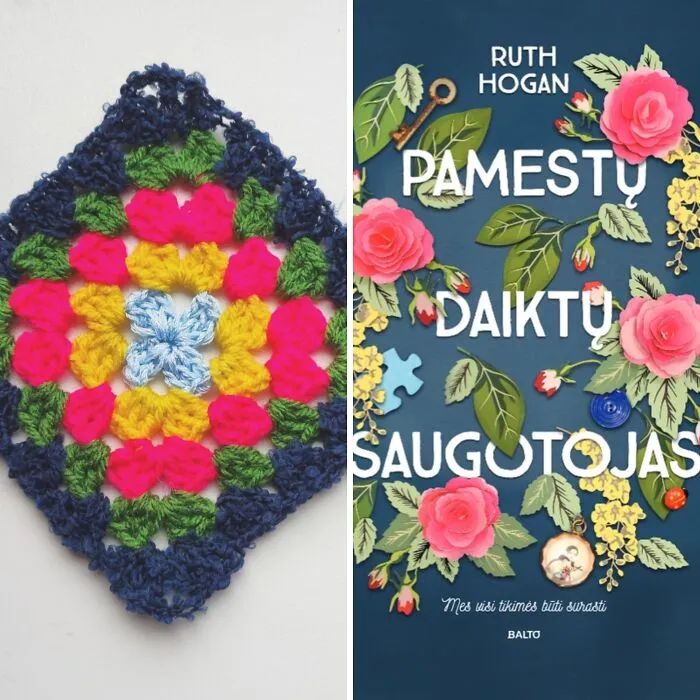 I Turned 96 Book Covers Into A Cozy Granny Square Blanket