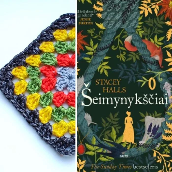 I Turned 96 Book Covers Into A Cozy Granny Square Blanket