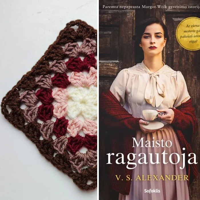 I Turned 96 Book Covers Into A Cozy Granny Square Blanket