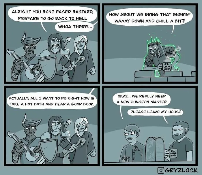 Dark, Funny, And Totally Bizarre: 20 Comics By Gryzlock (New Pics)