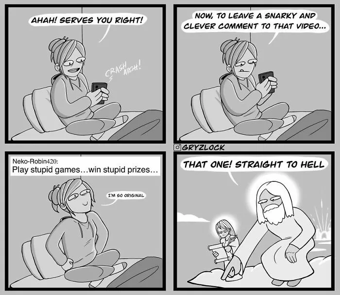 Dark, Funny, And Totally Bizarre: 20 Comics By Gryzlock (New Pics)
