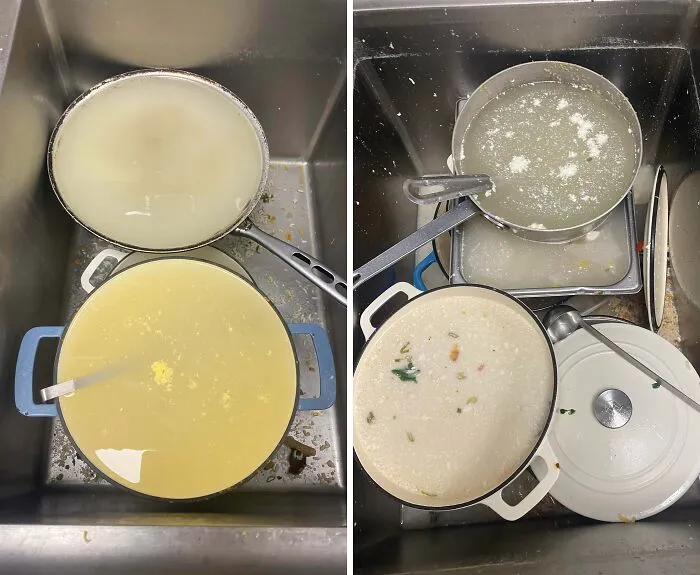 My Coworker (Also A Dishwasher) Leaves Me Really Gross Dishes Overnight When I Never Do That To Him
