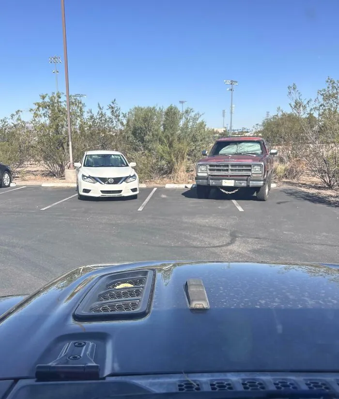 How My Coworkers Park In Our Very Full Healthcare Driveway