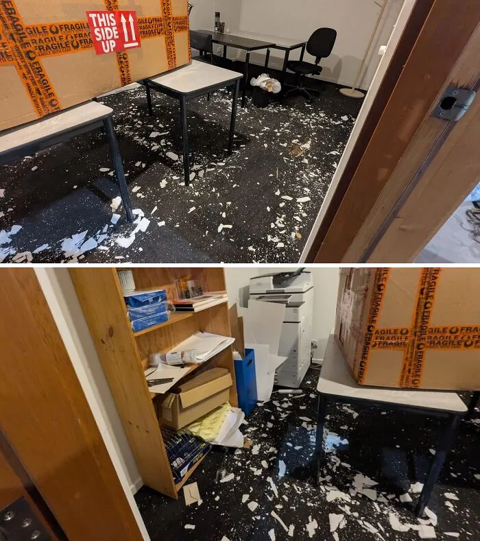 Today Was A Colleague's Last Day At Work And This Is How They Left Their Office