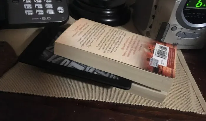 Bought My Dad A Kindle, And He’s Using It As A Bookmark